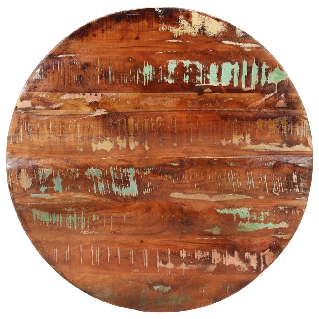 Table Top Ø 90x3.8 cm Round Solid Wood Reclaimed