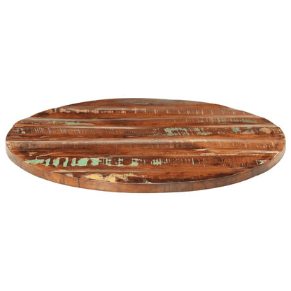 Table Top Ø 90x3.8 cm Round Solid Wood Reclaimed
