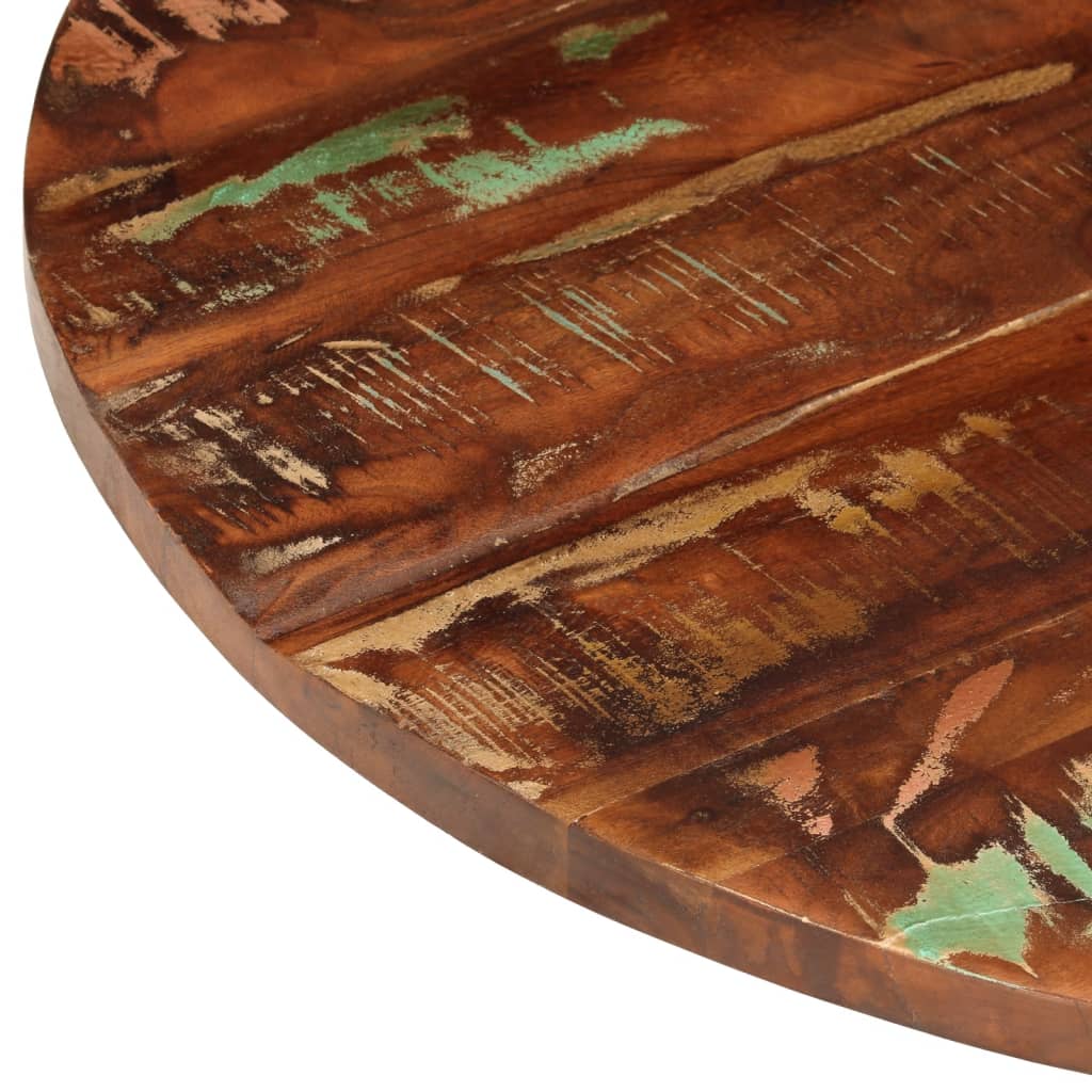 Table Top Ø 90x3.8 cm Round Solid Wood Reclaimed