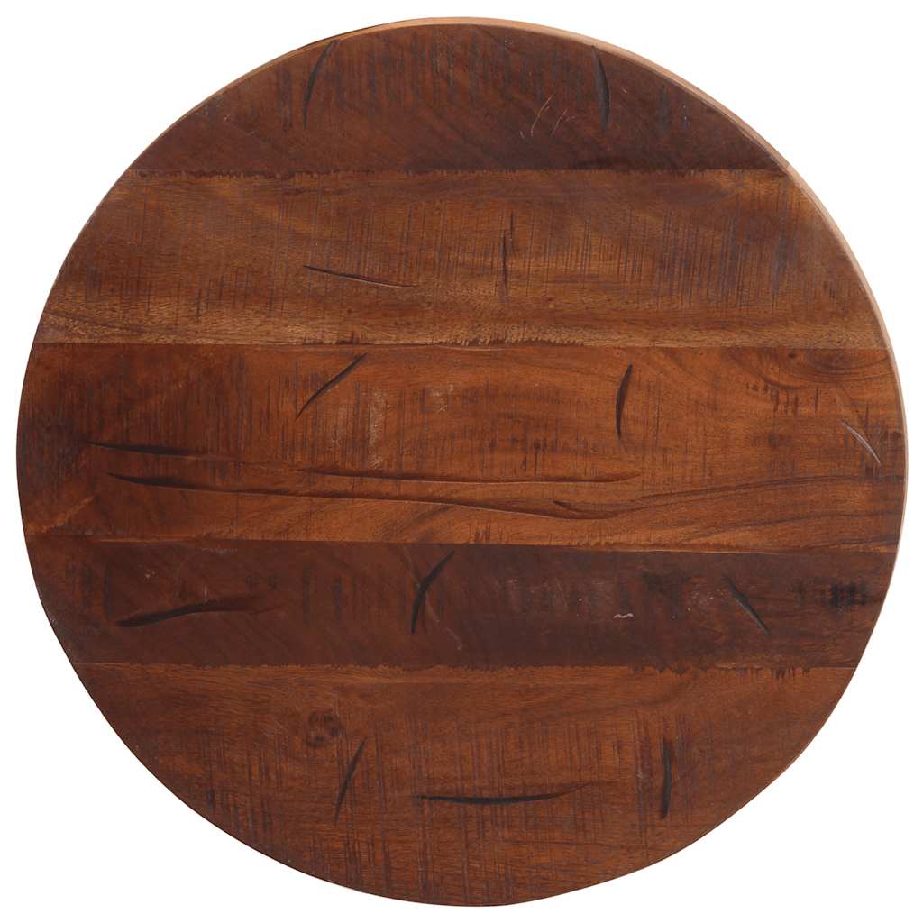 Table Top Ø 40x2.5 cm Round Solid Wood Reclaimed