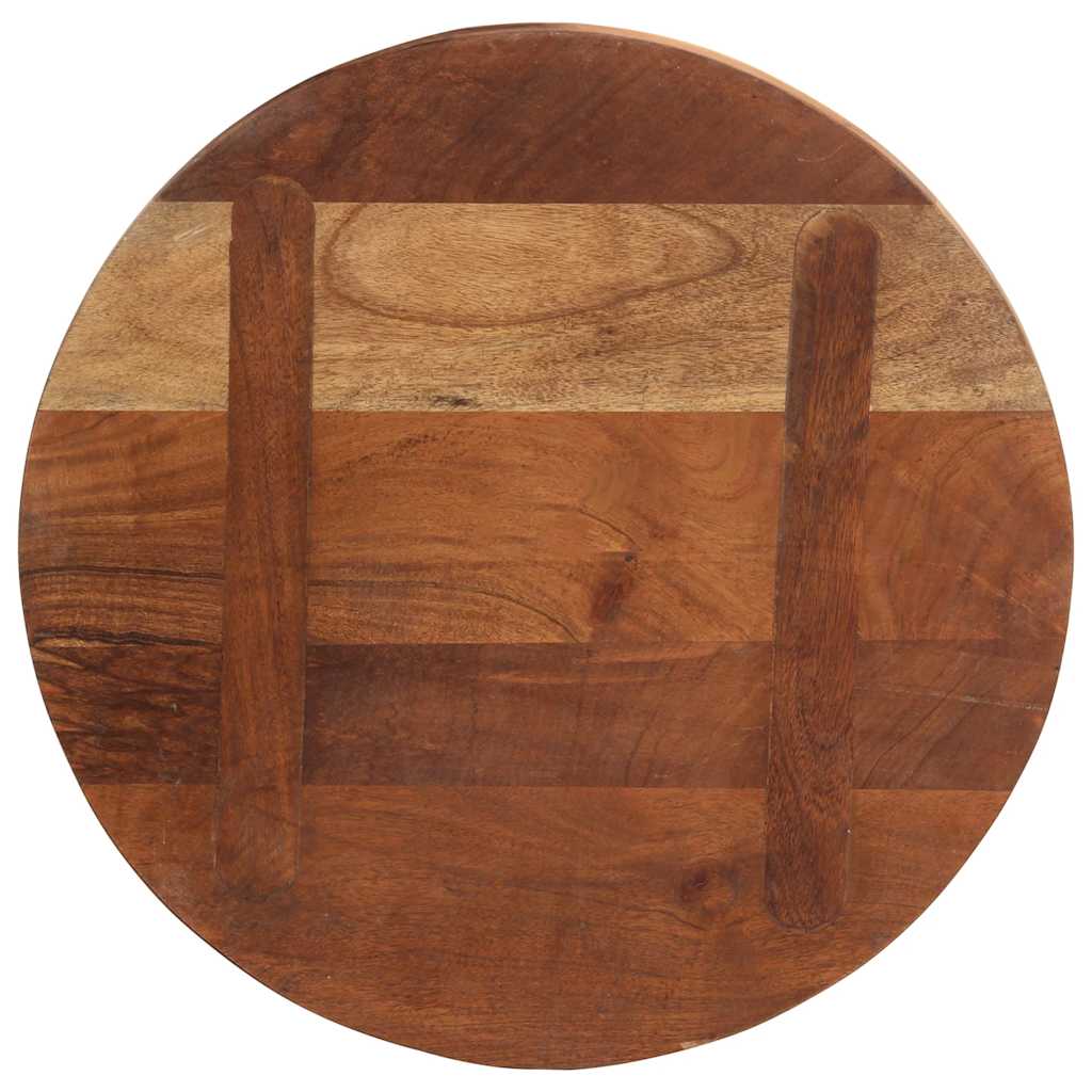 Table Top Ø 40x2.5 cm Round Solid Wood Reclaimed