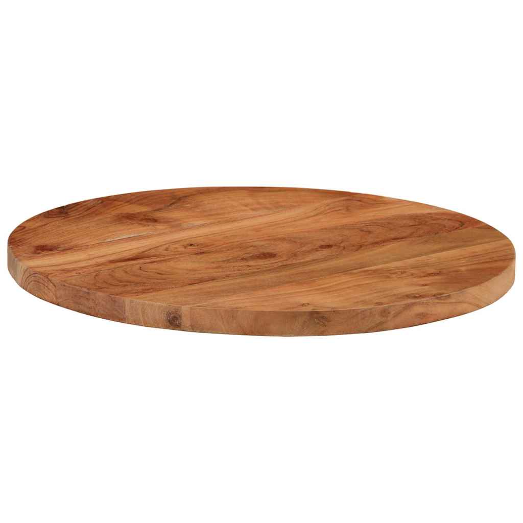 Table Top Ø40x2.5 cm Round Solid Wood Acacia