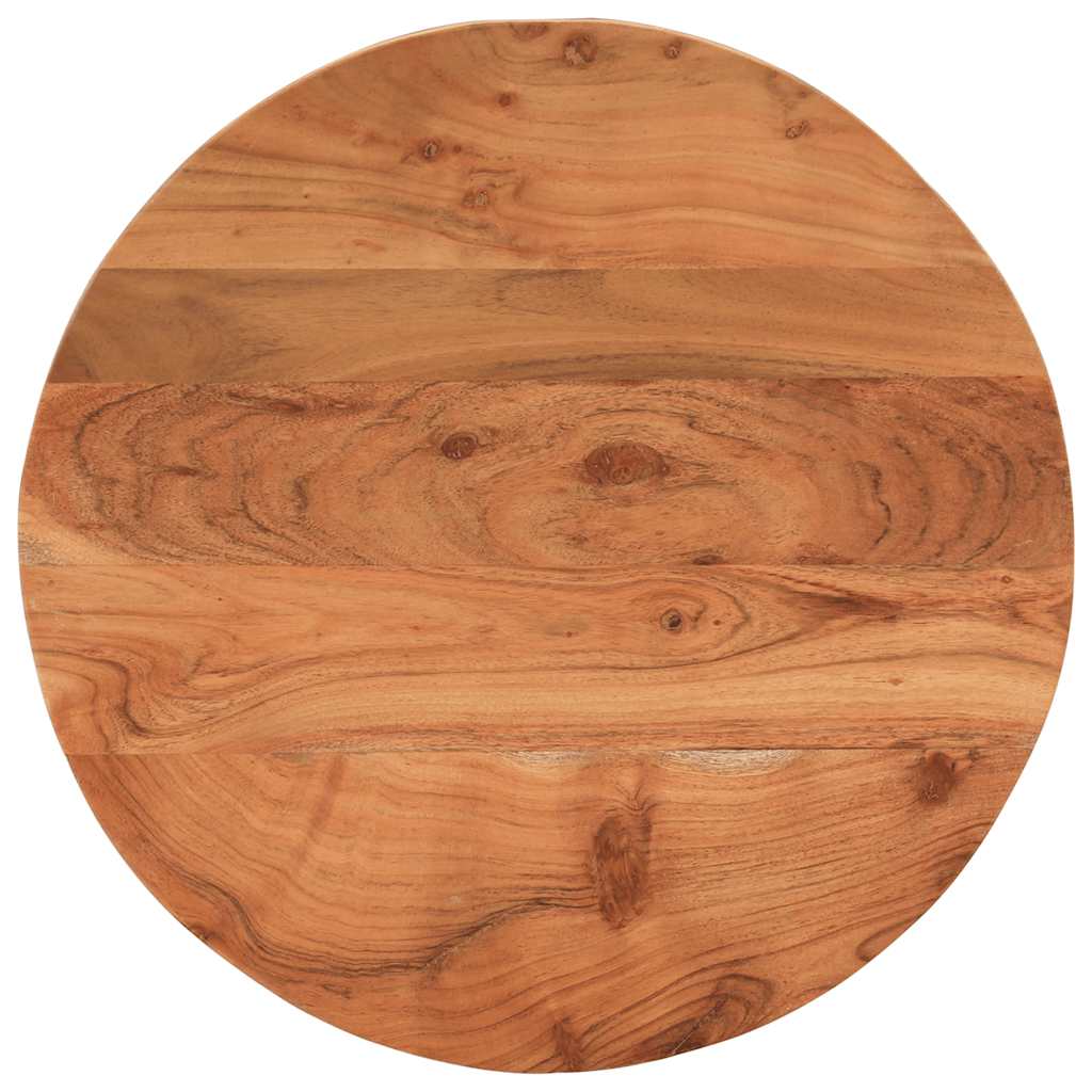 Table Top Ø40x2.5 cm Round Solid Wood Acacia