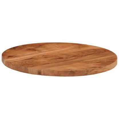 Table Top Ø60x3.8 cm Round Solid Wood Acacia