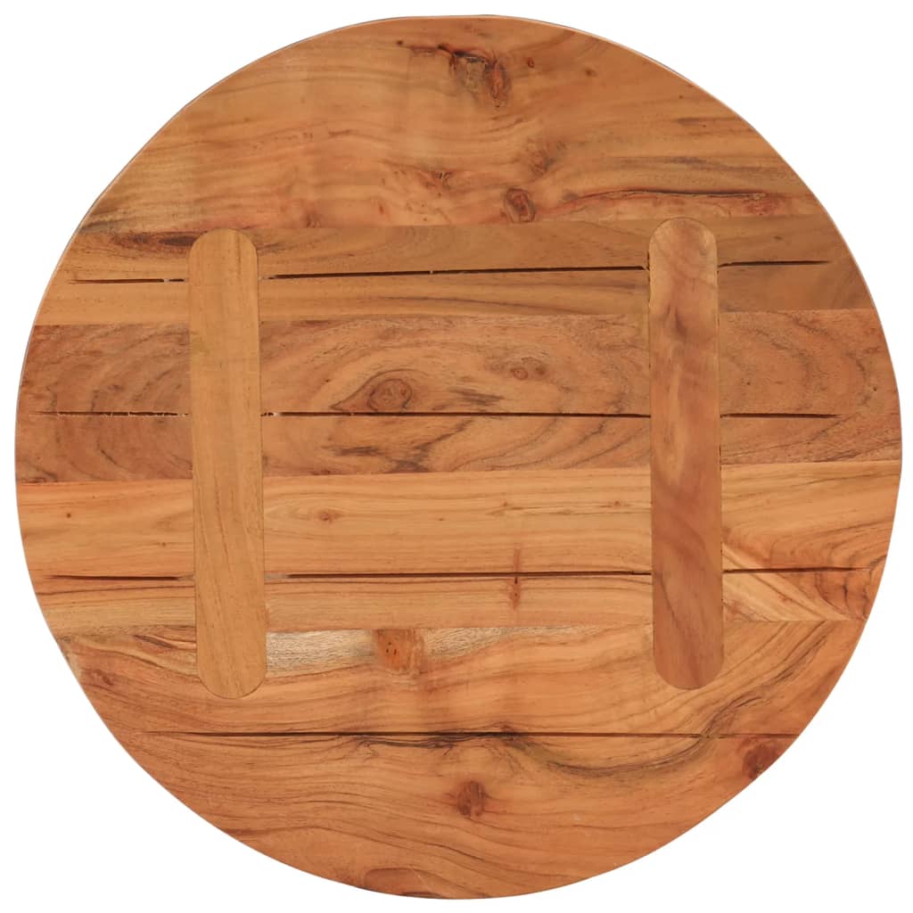 Table Top Ø60x3.8 cm Round Solid Wood Acacia