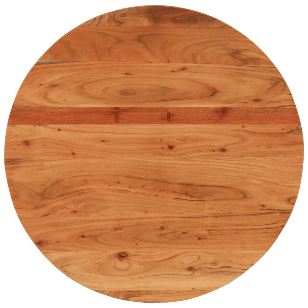 Table Top Ø90x2.5 cm Round Solid Wood Acacia