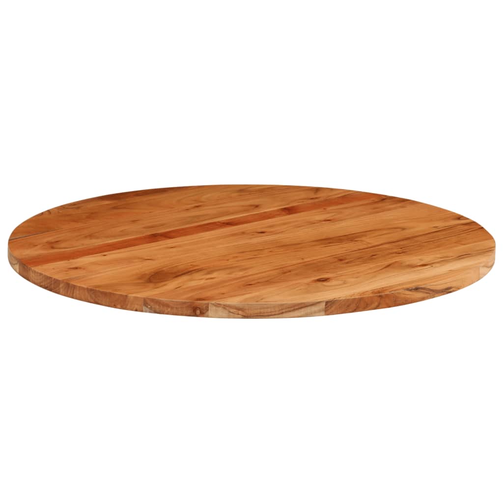 Table Top Ø90x2.5 cm Round Solid Wood Acacia