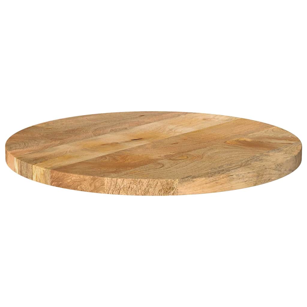 Table Top Ø 40x2.5 cm Round Solid Wood Mango