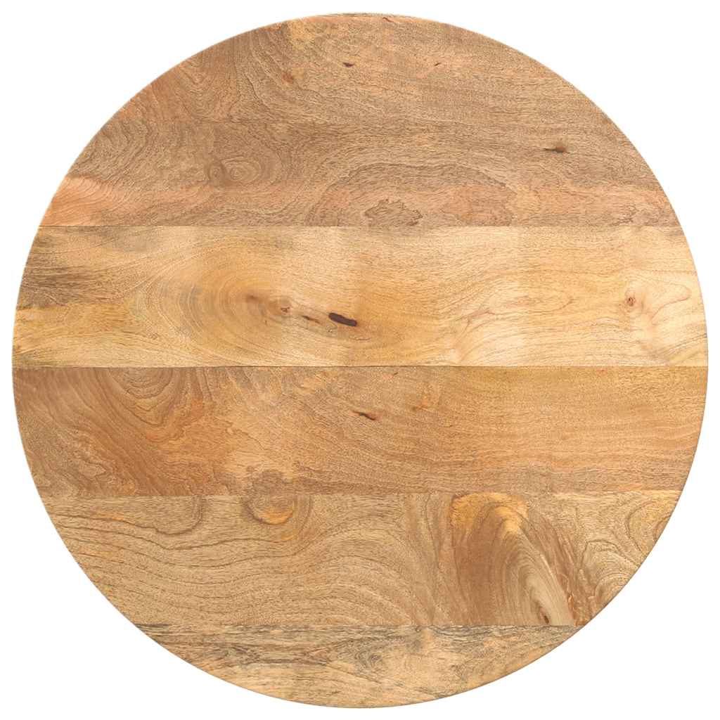 Table Top Ø 40x2.5 cm Round Solid Wood Mango