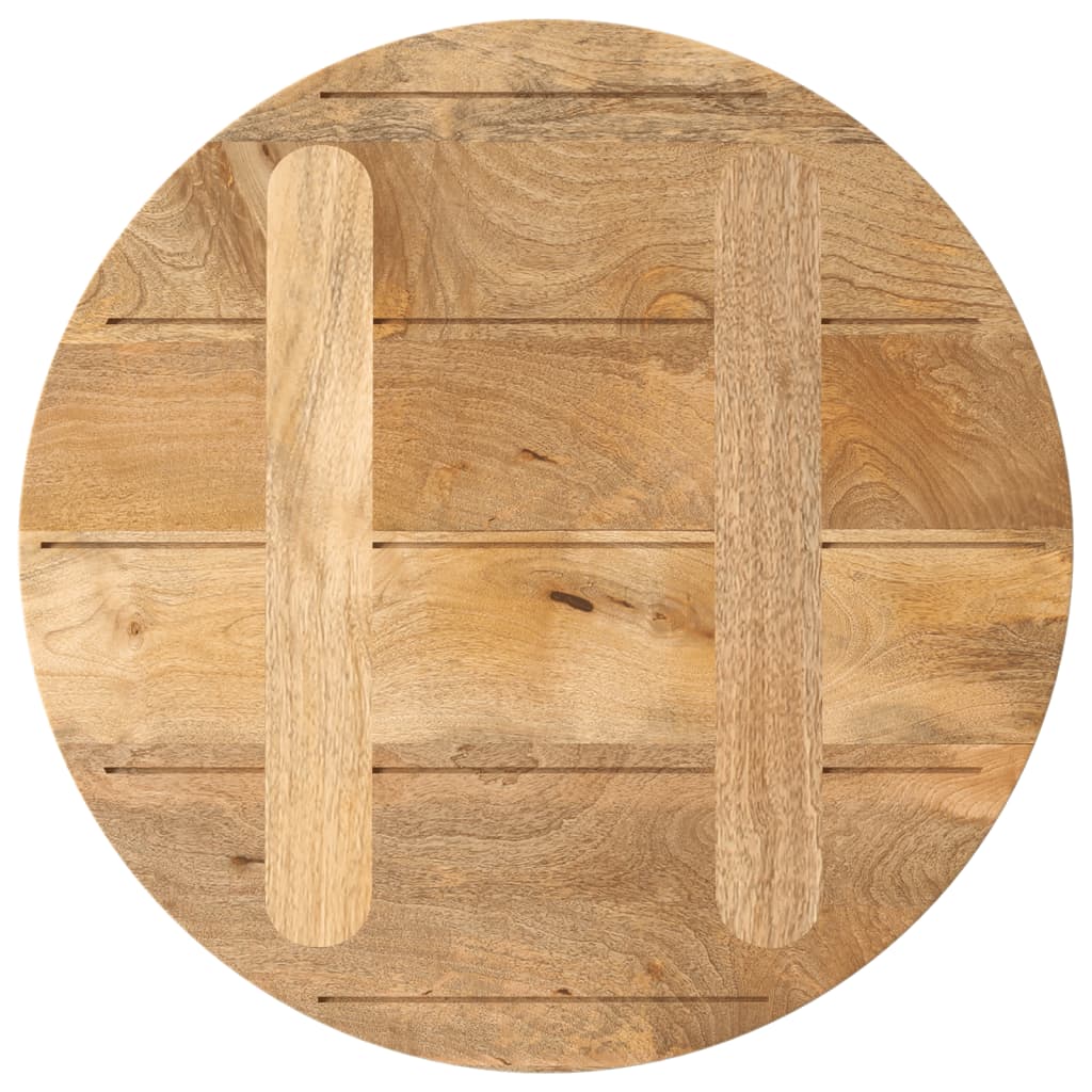 Table Top Ø 40x3.8 cm Round Solid Wood Mango