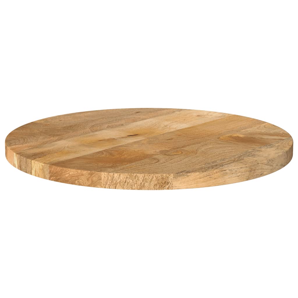 Table Top Ø 50x3.8 cm Round Solid Wood Mango