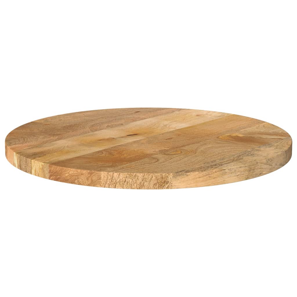 Table Top Ø 60x3.8 cm Round Solid Wood Mango