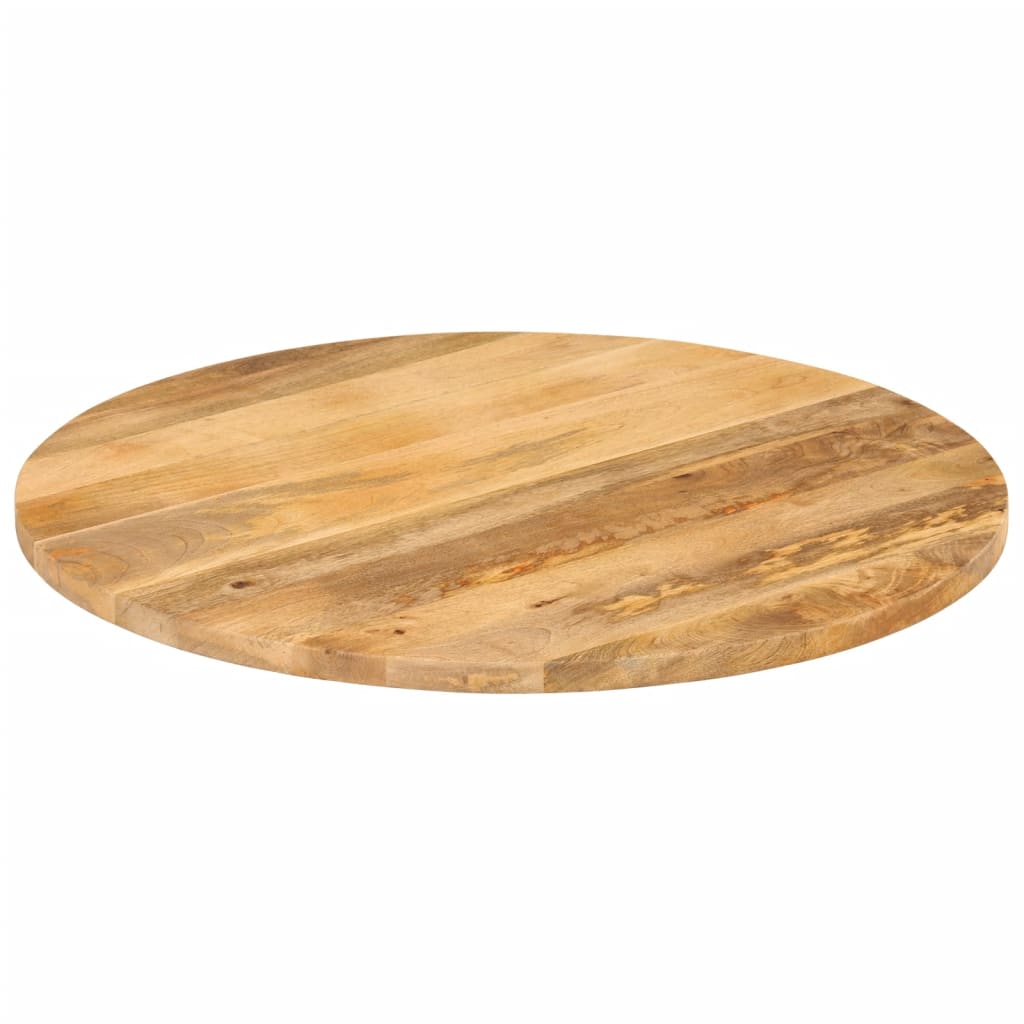 Table Top Ø 70x2.5 cm Round Solid Wood Mango