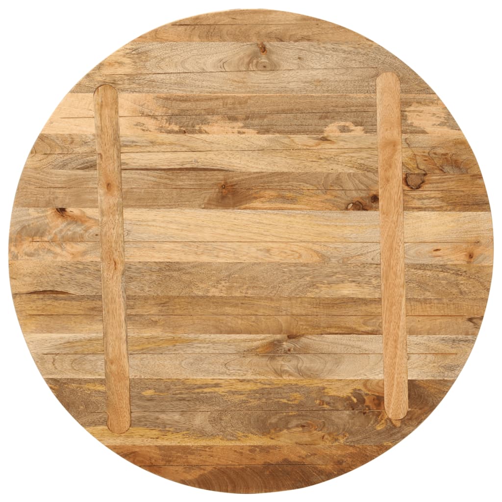 Table Top Ø 70x2.5 cm Round Solid Wood Mango