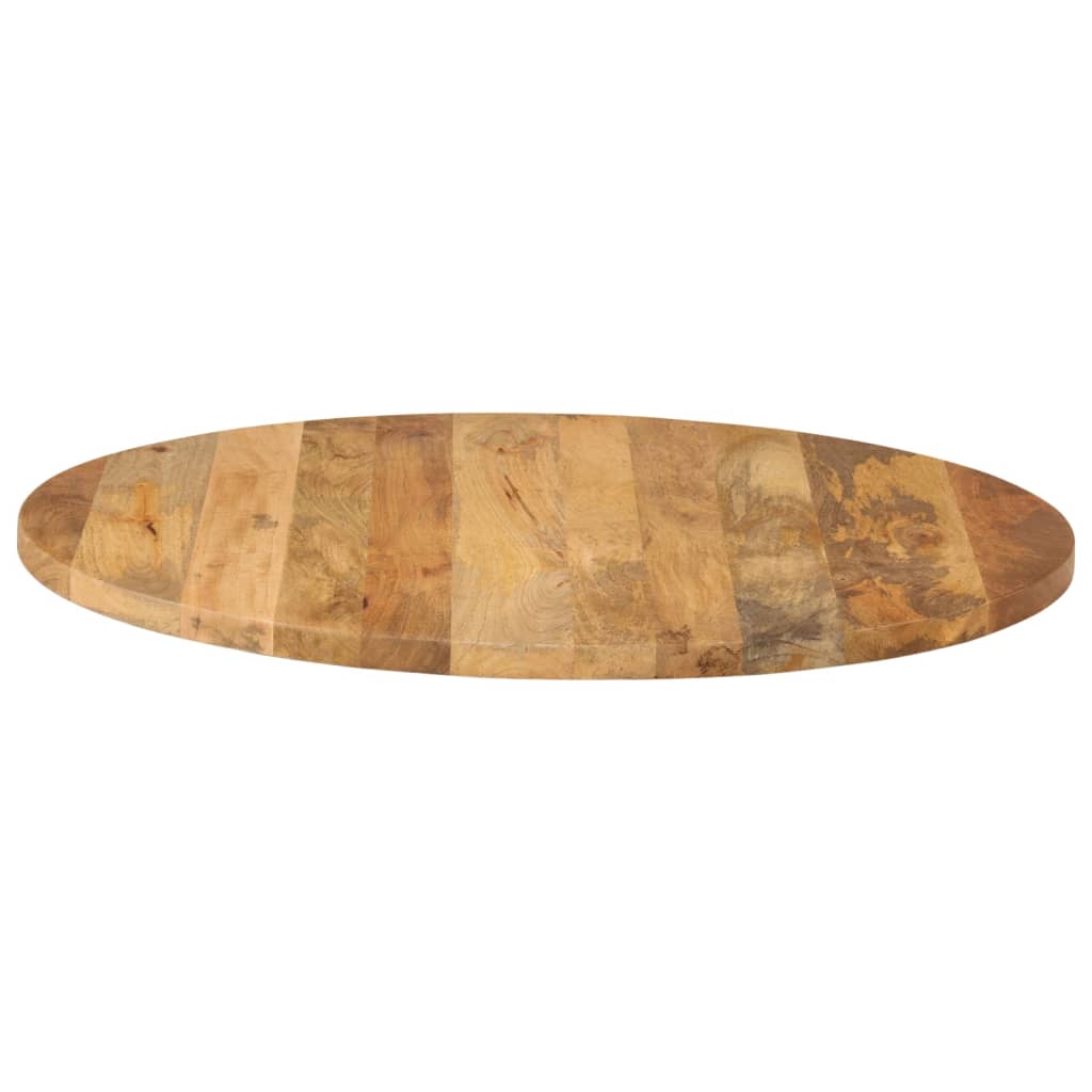 Table Top Ø 70x3.8 cm Round Solid Wood Mango