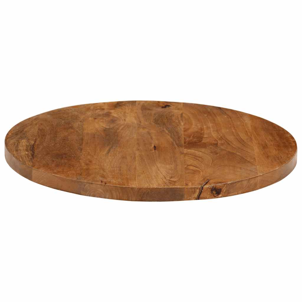 Table Top Ø 40x2.5 cm Round Solid Wood Mango