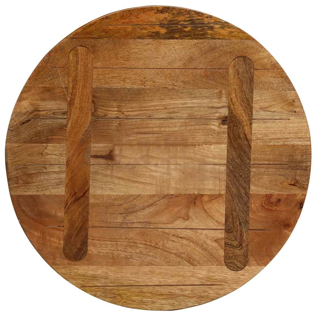 Table Top Ø 40x2.5 cm Round Solid Wood Mango