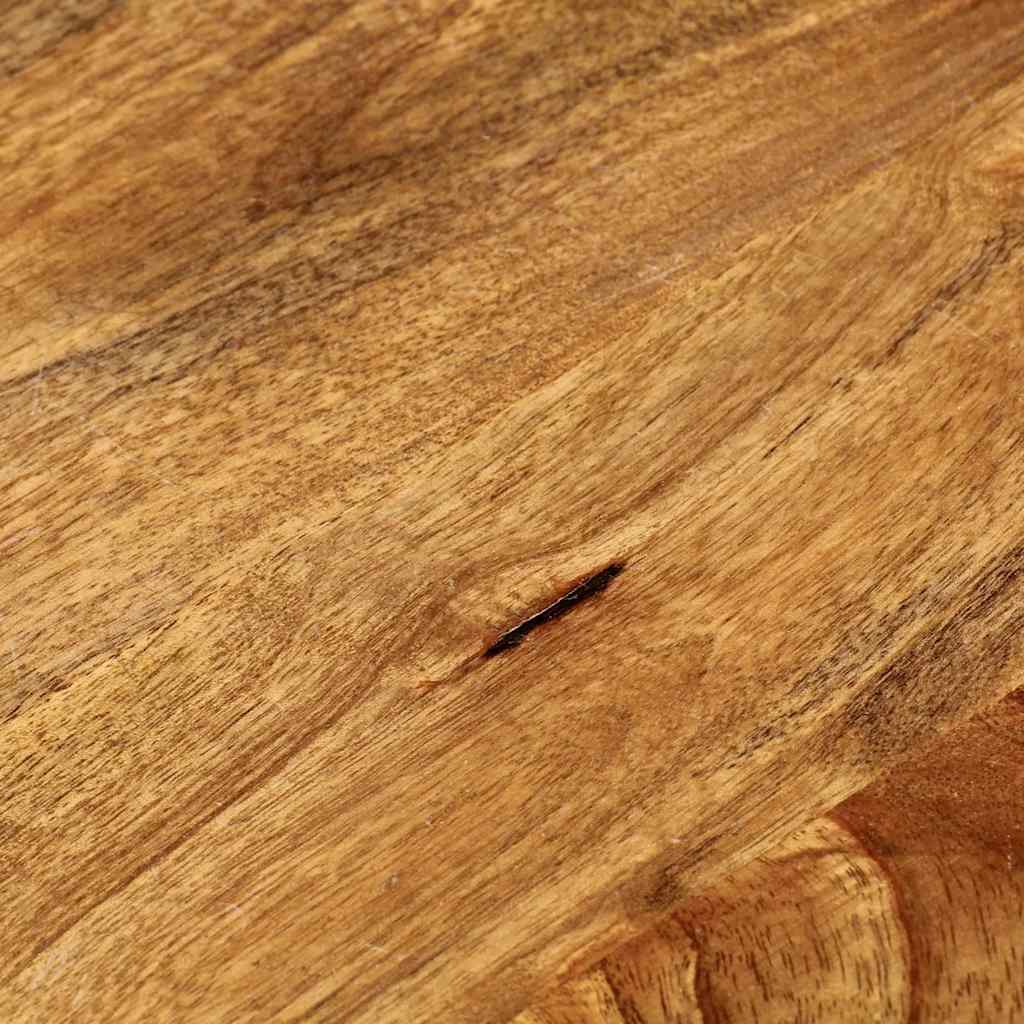 Table Top Ø 40x2.5 cm Round Solid Wood Mango