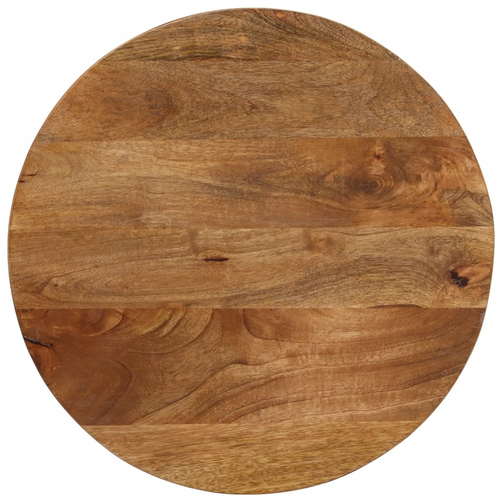 Table Top Ø 40x3.8 cm Round Solid Wood Mango