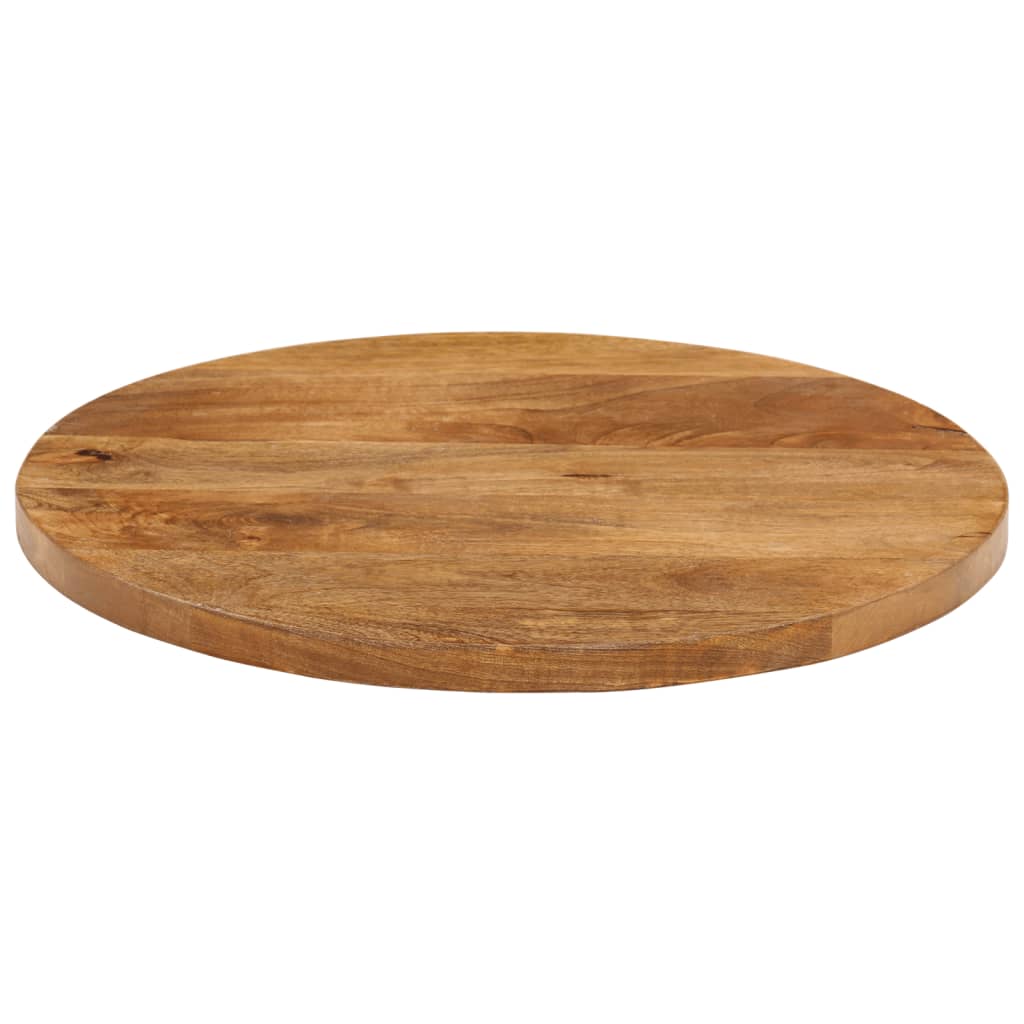 Table Top Ø 50x2.5 cm Round Solid Wood Mango