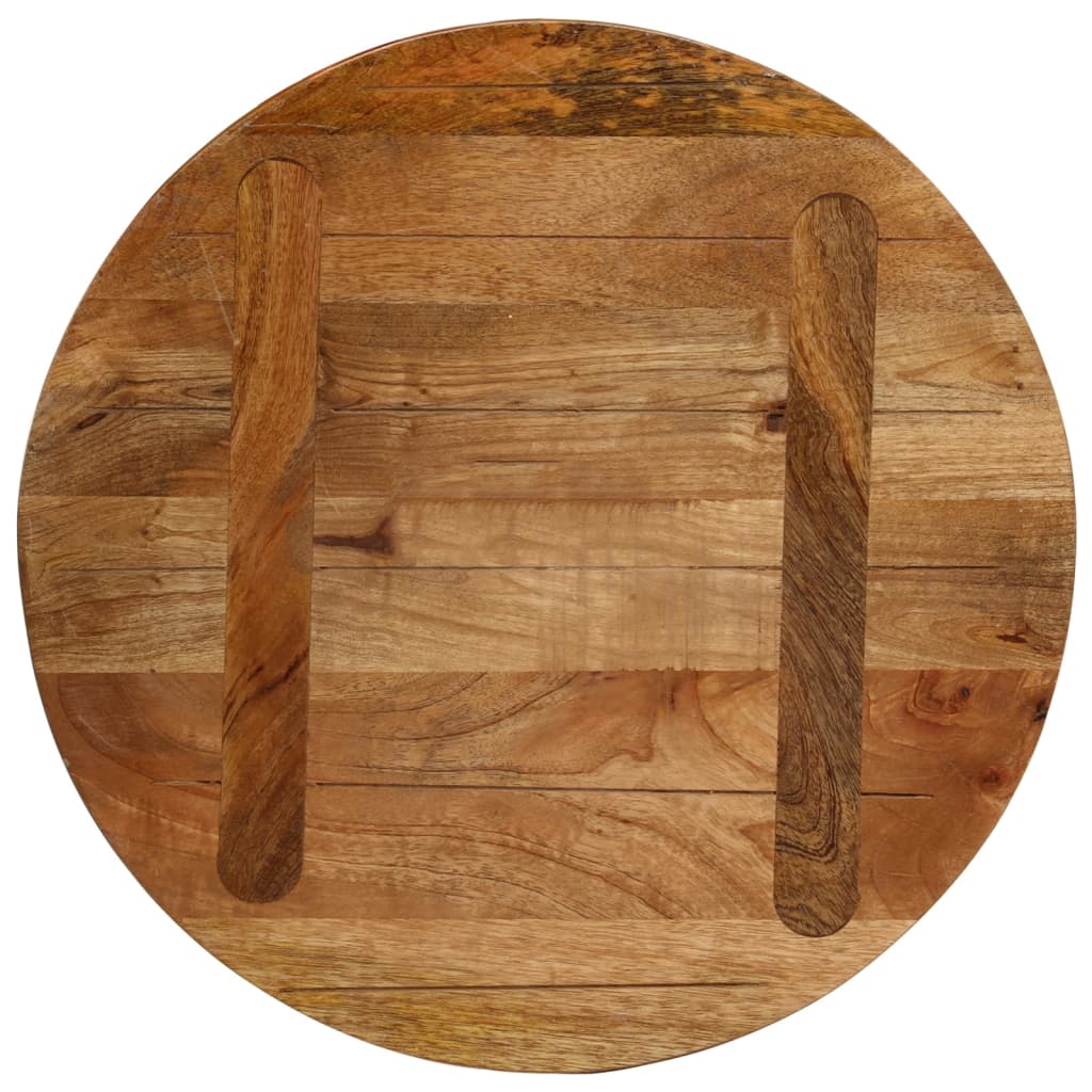 Table Top Ø 50x2.5 cm Round Solid Wood Mango