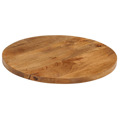 Table Top Ø 50x3.8 cm Round Solid Wood Mango