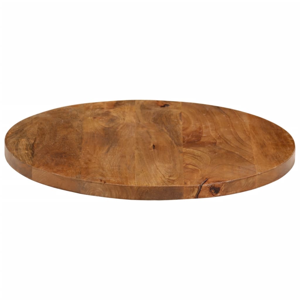 Table Top Ø 60x2.5 cm Round Solid Wood Mango