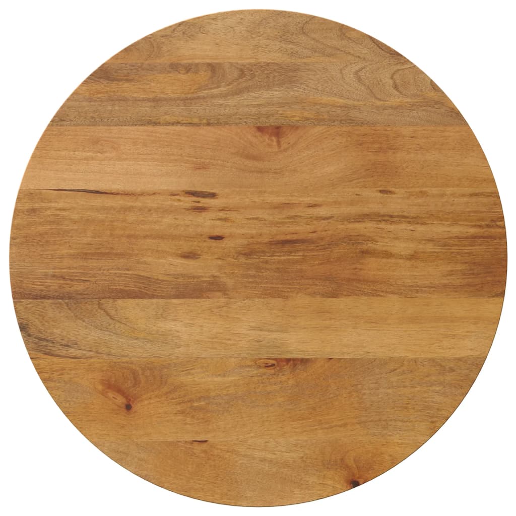Table Top Ø 70x3.8 cm Round Solid Wood Mango