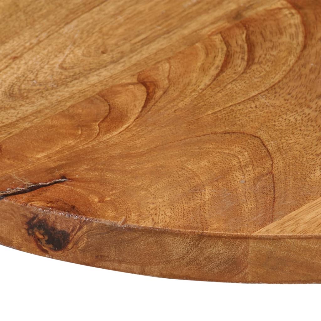 Table Top Ø 70x3.8 cm Round Solid Wood Mango