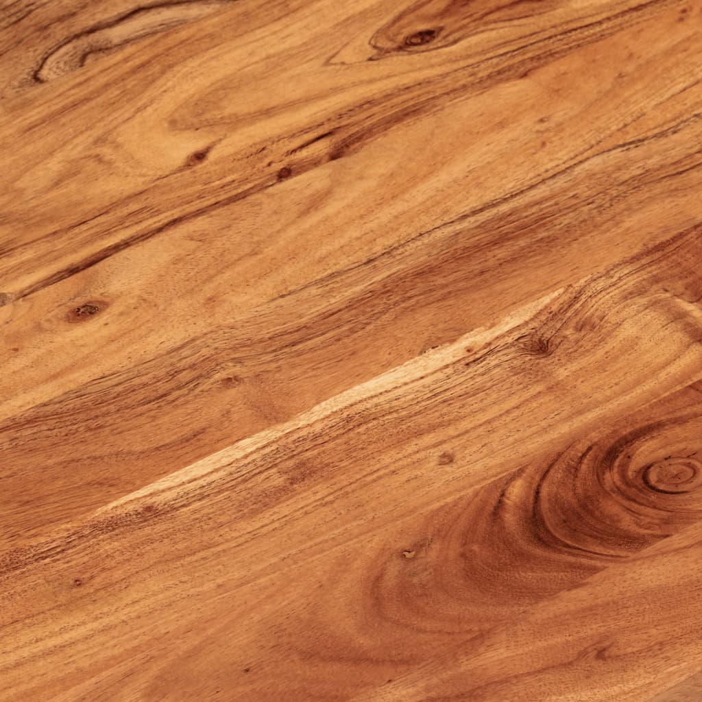 Table Top 140x50x2.5 cm Oval Solid Wood Acacia
