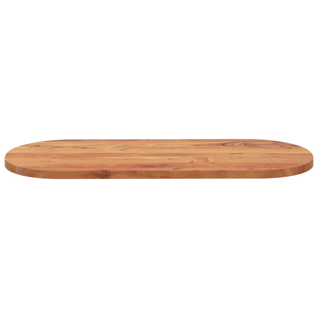 Table Top 100x40x3.8 cm Oval Solid Wood Acacia
