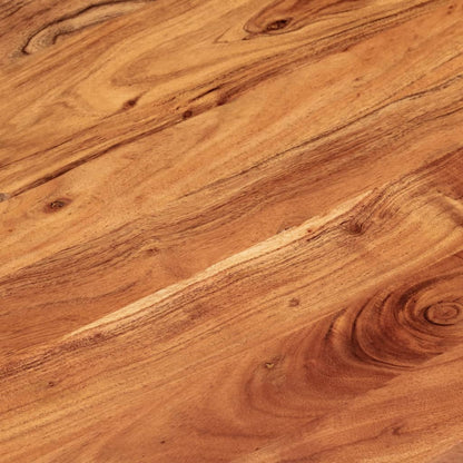 Table Top 110x40x3.8 cm Oval Solid Wood Acacia
