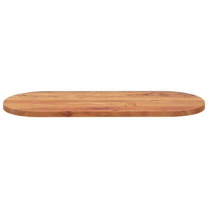 Table Top 120x50x3.8 cm Oval Solid Wood Acacia