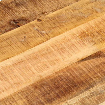 Table Top 140x60x2.5 cm Oval Solid Wood Rough Mango