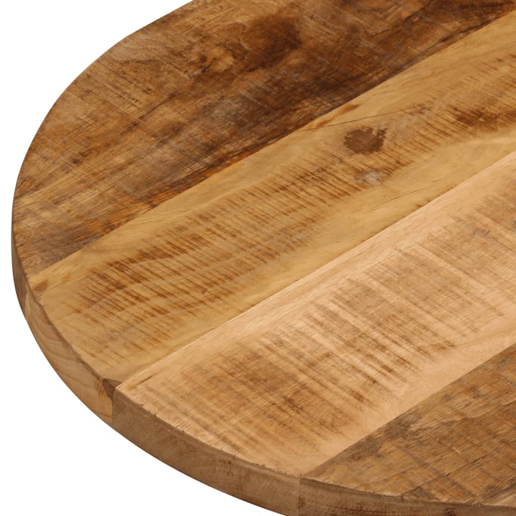 Table Top 110x50x3.8 cm Oval Solid Wood Rough Mango