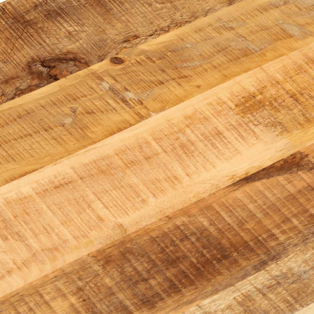 Table Top 140x60x3.8 cm Oval Solid Wood Rough Mango