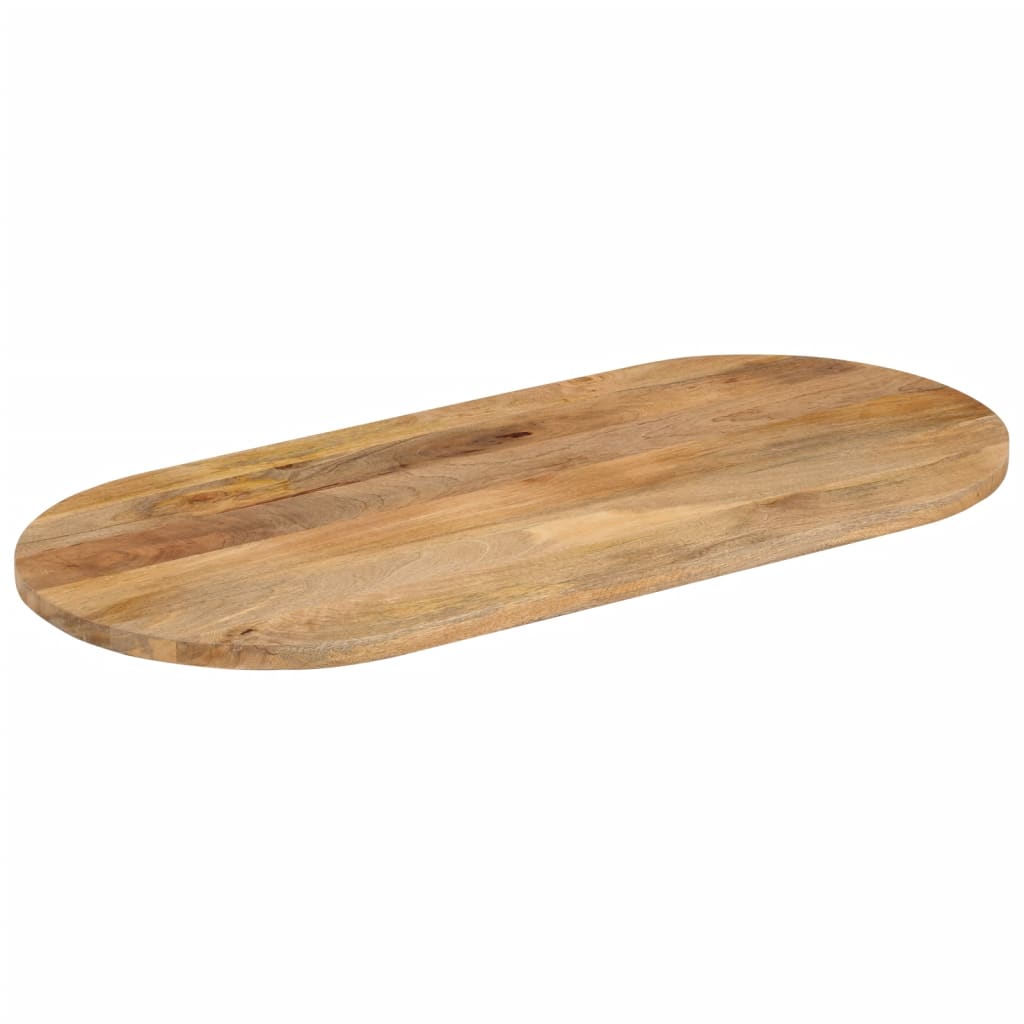 Table Top 110x40x2.5 cm Oval Solid Wood Mango