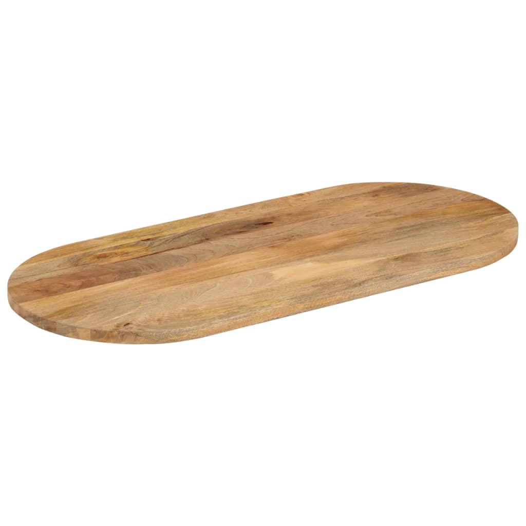 Table Top 140x50x2.5 cm Oval Solid Wood Mango