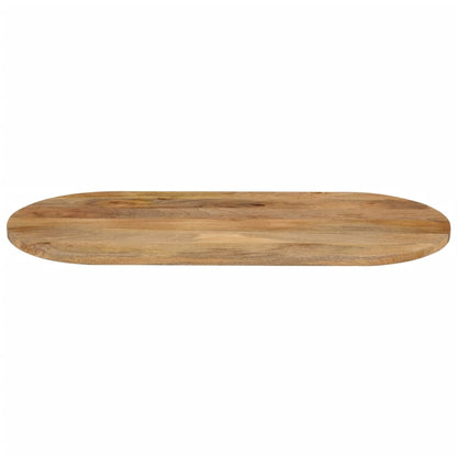 Table Top 120x60x2.5 cm Oval Solid Wood Mango