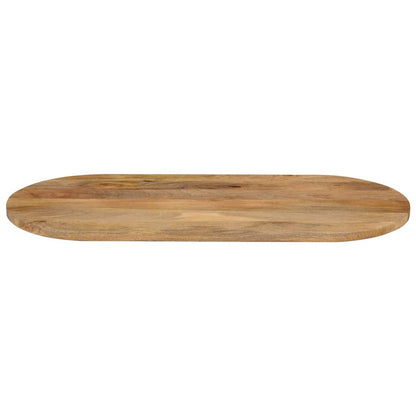 Table Top 100x50x3.8 cm Oval Solid Wood Mango