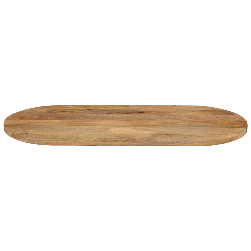 Table Top 120x50x3.8 cm Oval Solid Wood Mango