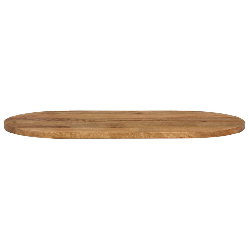 Table Top 80x40x2.5 cm Oval Solid Wood Mango