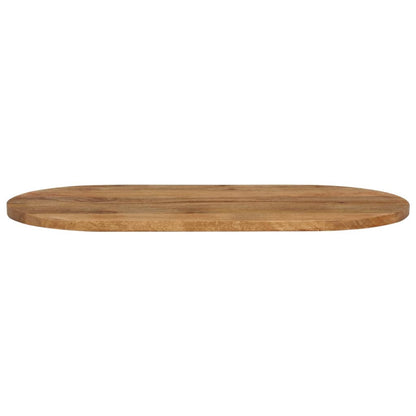 Table Top 80x40x2.5 cm Oval Solid Wood Mango