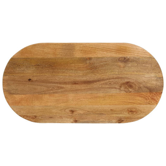 Table Top 110x40x2,5 cm Oval Solid Wood Mango