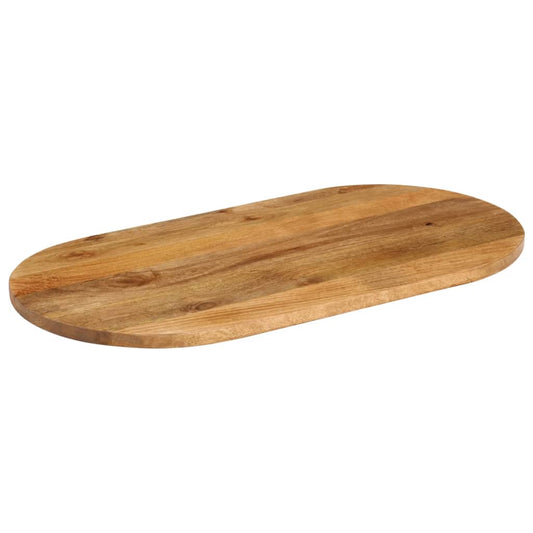 Table Top 110x40x2,5 cm Oval Solid Wood Mango