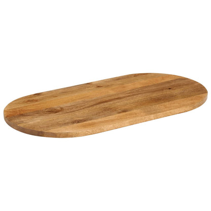 Table Top 120x60x2.5 cm Oval Solid Wood Mango