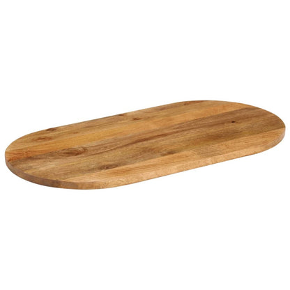 Table Top 100x40x3.8 cm Oval Solid Wood Mango