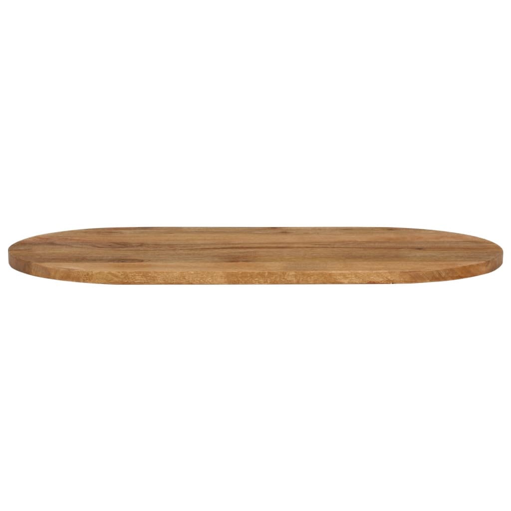 Table Top 100x40x3.8 cm Oval Solid Wood Mango