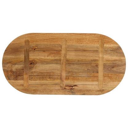 Table Top 100x40x3.8 cm Oval Solid Wood Mango