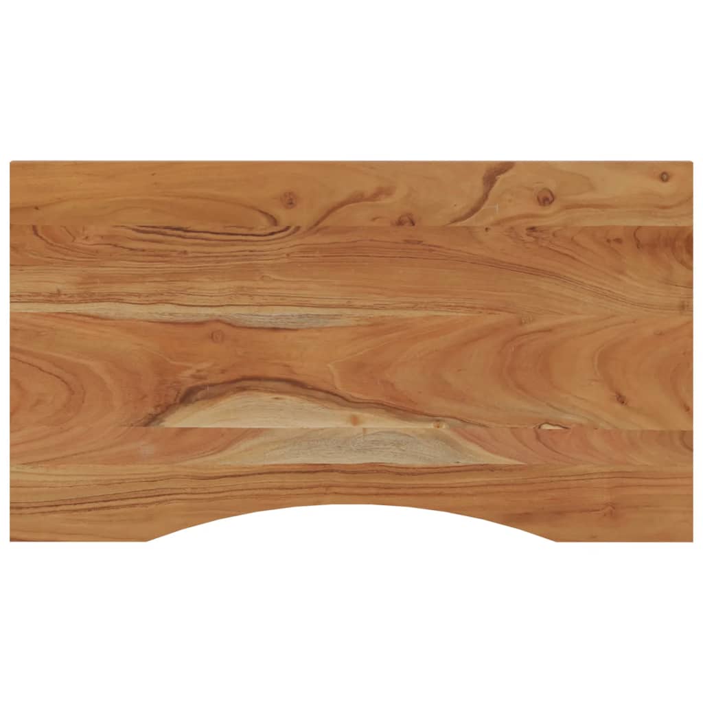 Desk Top 90x50x2.5 cm Rectangular Solid Wood Acacia